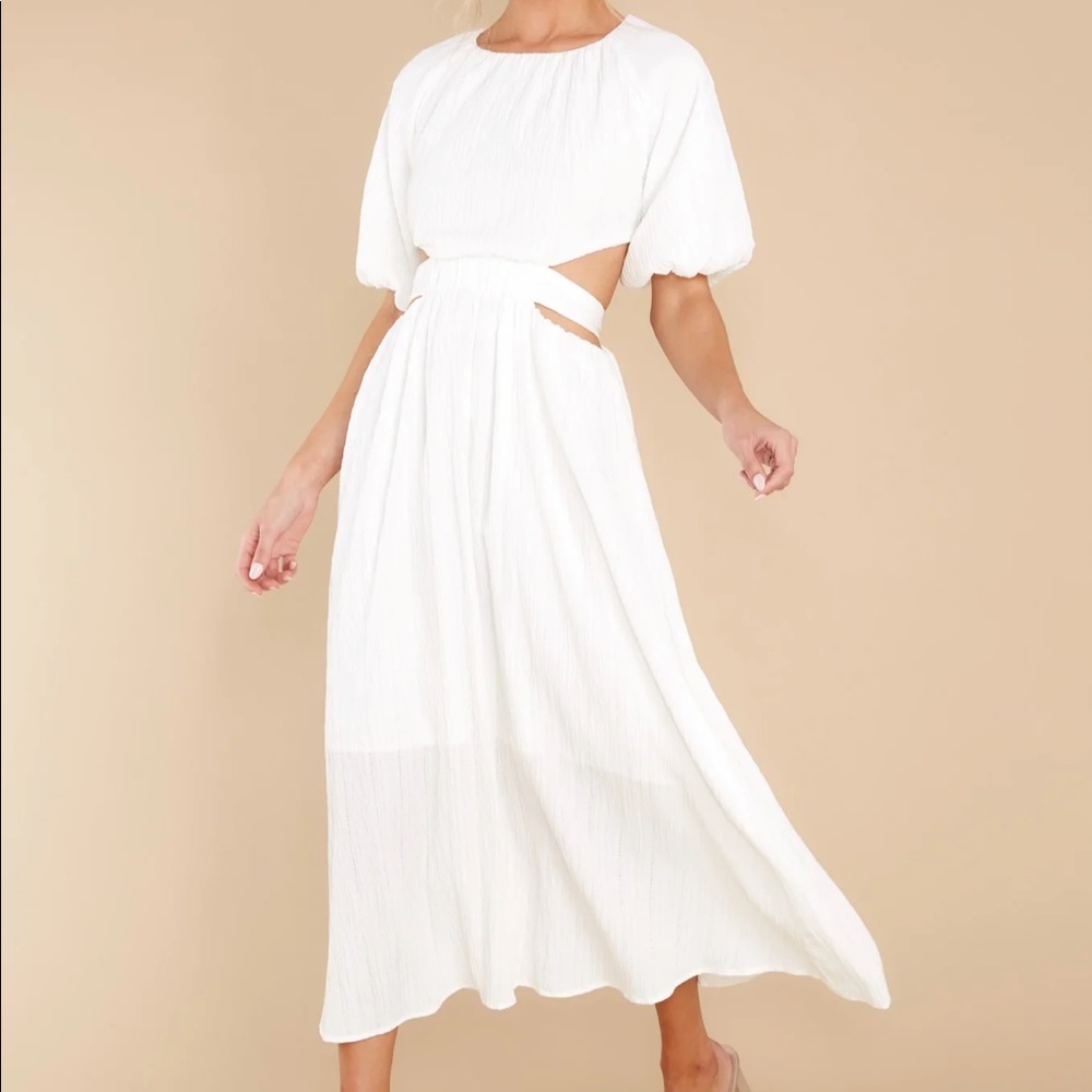 Hold My Hand Off White Maxi Dress red dress boutique
LARGE / new with tags
